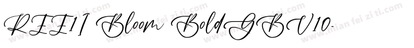 REE1I Bloom BoldGBV10字体转换